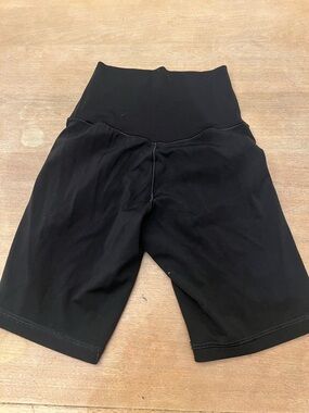 aerie Black High-Rise Bike Shorts